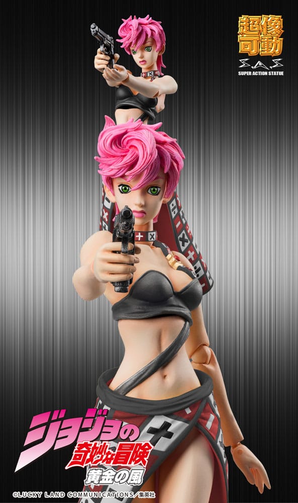 JoJo's Bizarre Adventure - Trish Una, Part 5 Super Action Figure Black Ver. 15 cm