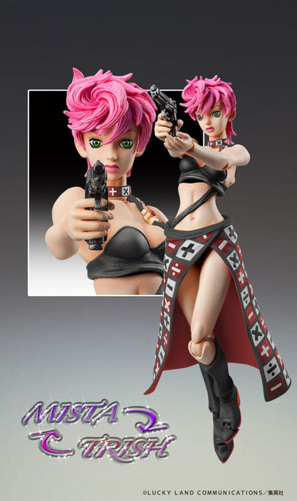 JoJo's Bizarre Adventure - Trish Una, Part 5 Super Action Figure Black Ver. 15 cm