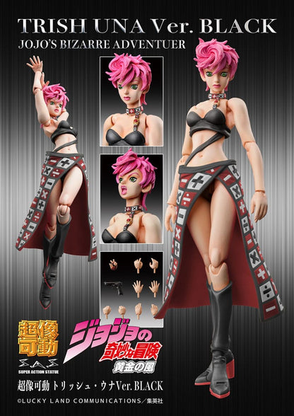 JoJo's Bizarre Adventure - Trish Una, Part 5 Super Action Figure Black Ver. 15 cm