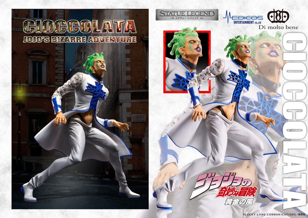 JoJo's Bizarre Adventure - Cioccolata, Part 5 Golden Wind Statue Legend PVC Statue 17 cm