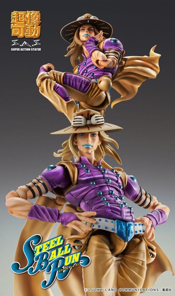 JoJo's Bizarre Adventure - Gyro Zeppeli, Part 7: Steel Ball Run Super Action Actionfigur Chozokado Ver.1.5 16 cm