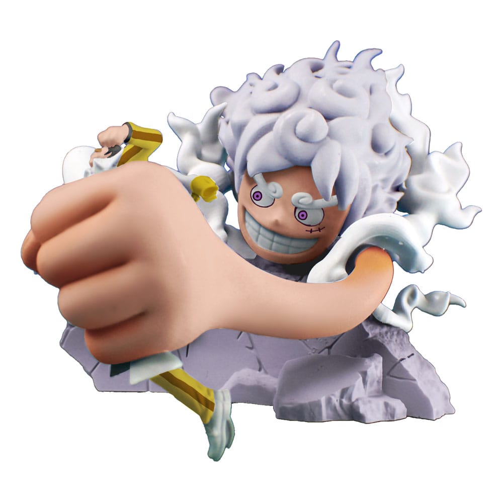 One Piece - Petitrama PVC Mini-Statue Logbox Re Birth Egghead Set 9 cm
