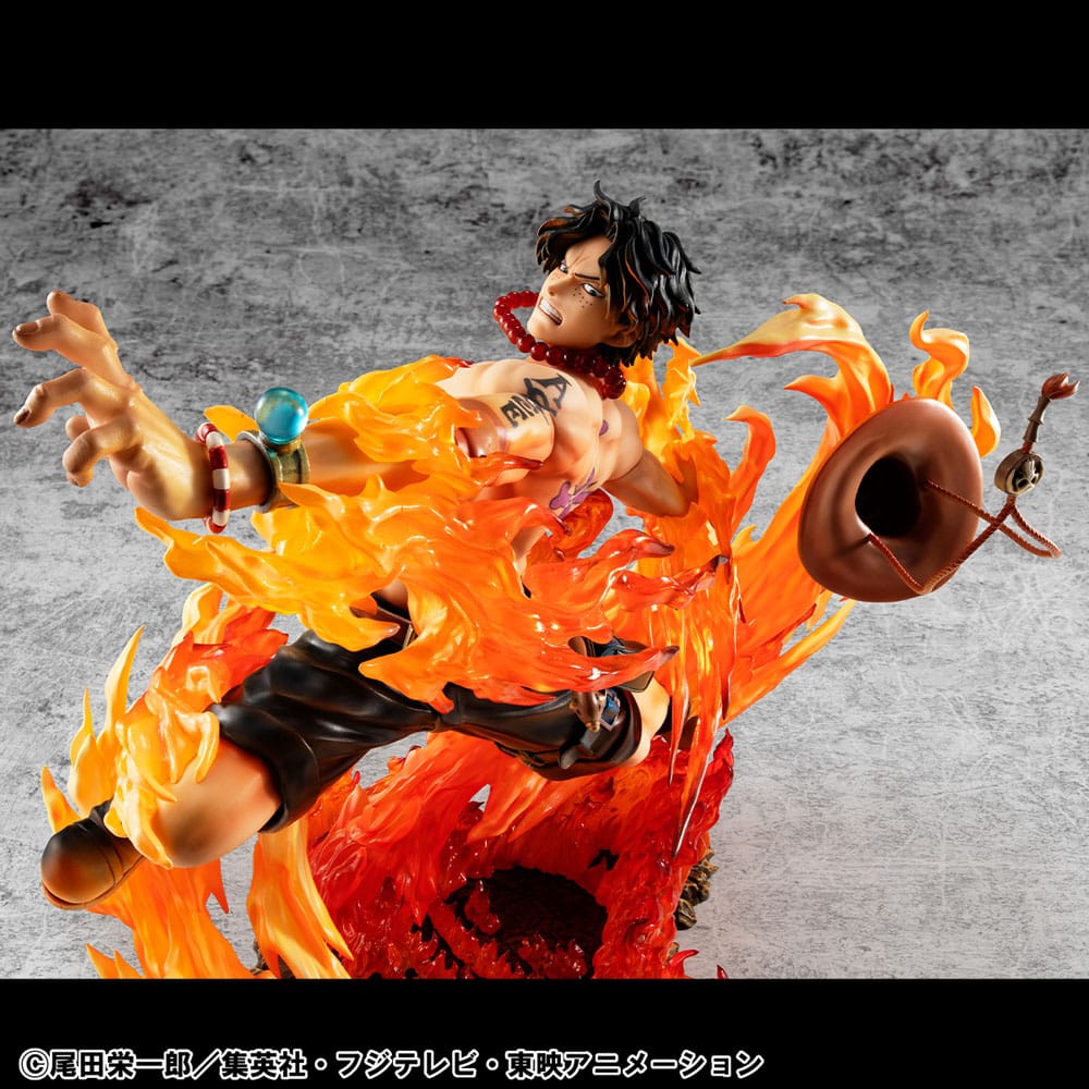 One Piece - Portgas D. Ace, P.O.P PVC Statue NEO-Maximum 15th Anniversary Super Limited Reprint Ver. 23 cm