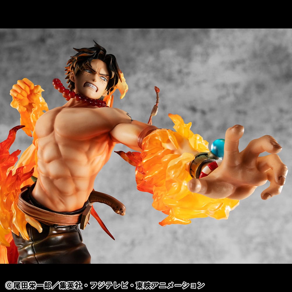 One Piece - Portgas D. Ace, P.O.P PVC Statue NEO-Maximum 15th Anniversary Super Limited Reprint Ver. 23 cm