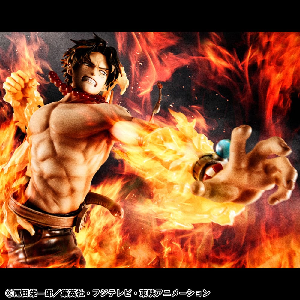 One Piece - Portgas D. Ace, P.O.P PVC Statue NEO-Maximum 15th Anniversary Super Limited Reprint Ver. 23 cm
