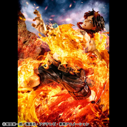 One Piece - Portgas D. Ace, P.O.P PVC Statue NEO-Maximum 15th Anniversary Super Limited Reprint Ver. 23 cm