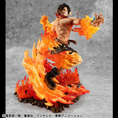 One Piece - Portgas D. Ace, P.O.P PVC Statue NEO-Maximum 15th Anniversary Super Limited Reprint Ver. 23 cm