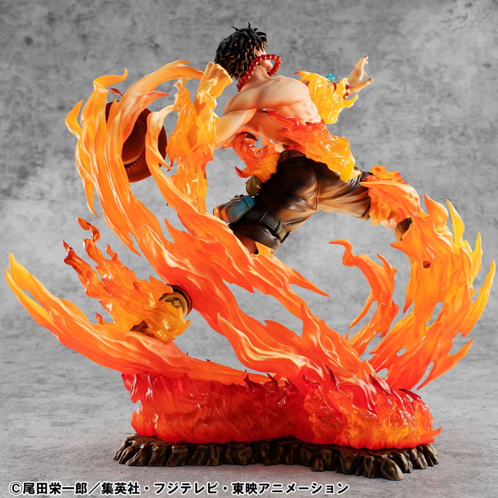 One Piece - Portgas D. Ace, P.O.P PVC Statue NEO-Maximum 15th Anniversary Super Limited Reprint Ver. 23 cm