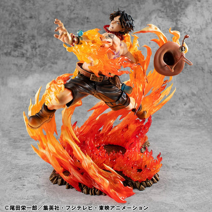 One Piece - Portgas D. Ace, P.O.P PVC Statue NEO-Maximum 15th Anniversary Super Limited Reprint Ver. 23 cm