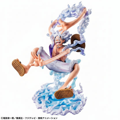 One Piece - Monkey D. Luffy, Portrait.Of.Pirates PVC Figure "Evolutionary History" "Gear Fifth" 26 cm