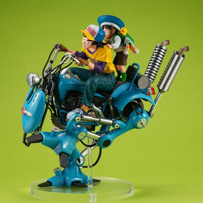 Dragonball Z - Son Goku & Son Gohan & Robot, Desktop Real McCoy EX PVC Diorama with two legs 20 cm