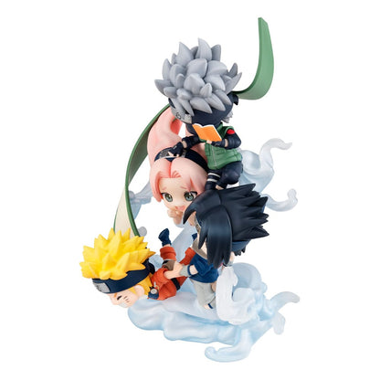 Naruto Shippuden - Team 7 (Kakashi, Sasuke, Naruto, Sakura) FigUnity PVC Mini-Statue Gather here, 13 cm