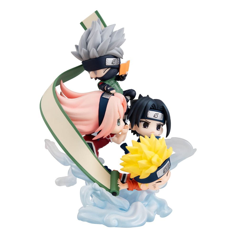 Naruto Shippuden - Team 7 (Kakashi, Sasuke, Naruto, Sakura) FigUnity PVC Mini-Statue Gather here, 13 cm