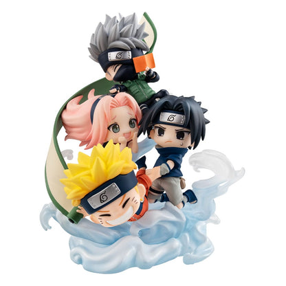 Naruto Shippuden - Team 7 (Kakashi, Sasuke, Naruto, Sakura) FigUnity PVC Mini-Statue Gather here, 13 cm