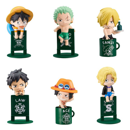 One Piece - 1 Blind Box, Ochatomo Series Trading Figure Pirates' Vacance 4 cm