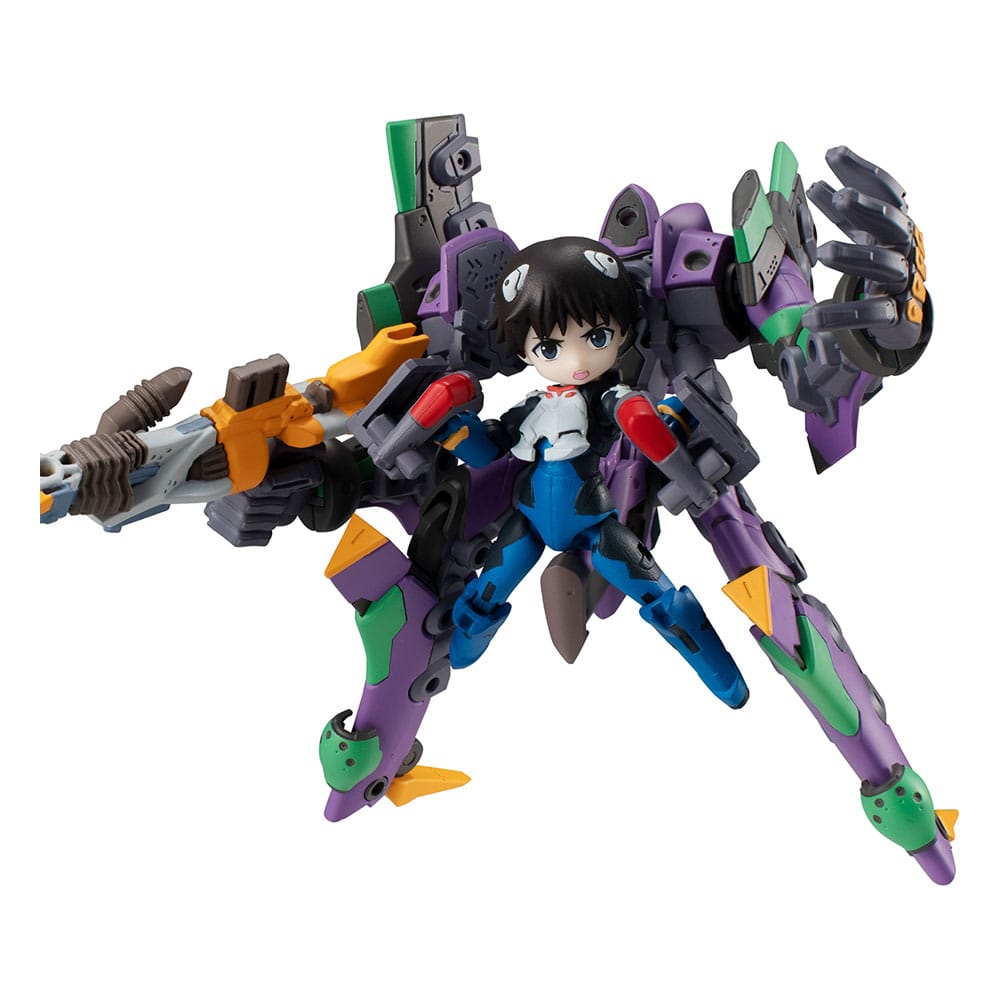 Neon Genesis Evangelion - Shinji Ikari & Evangelion No. 1, Desktop Army Actionfigur New Theatrical Edition 15 cm