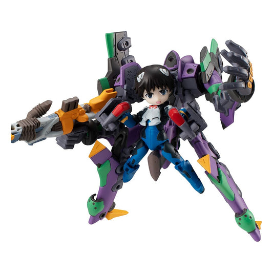 Neon Genesis Evangelion - Shinji Ikari & Evangelion No. 1, Desktop Army Action Figure New Theatrical Edition 15 cm