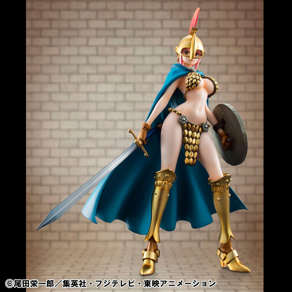 One Piece - Rebecca P.O.P PVC Statue Gladiator Sailing Again Super Limited Reprint Ver. 22 cm