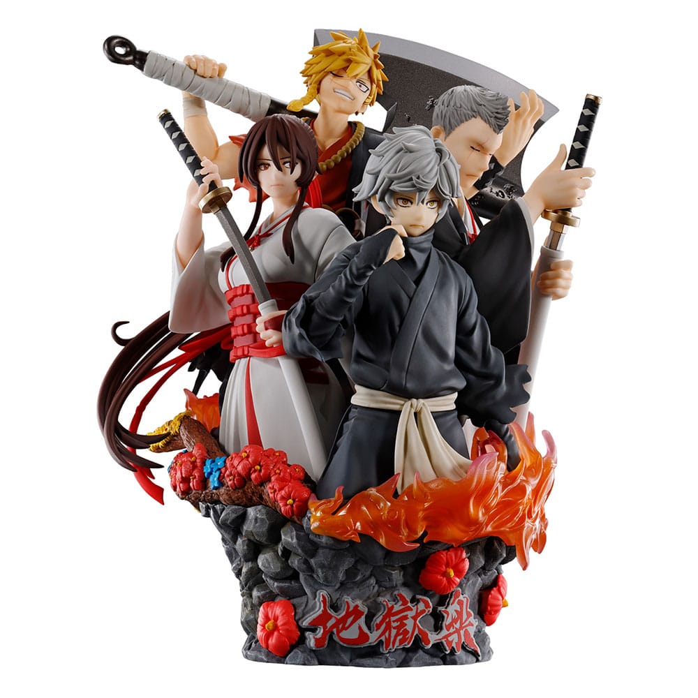 Hell's Paradise - Gabimaru, Sagiri, Chobei Aza, Shion, Petitrama DX PVC Mini-Statue 15 cm