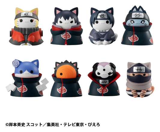 Naruto Shippuden - 1 Blind Box, Mega Cat Project Trading Figure Defense Battle of Village of Konoha! 3 cm Nyaruto!