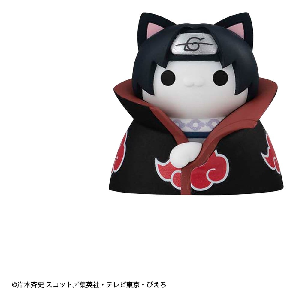 Naruto - 1 Blind Box, Mega Cat Project Minifigures 3 cm Nyaruto! Cats of Konoha Village Reboot