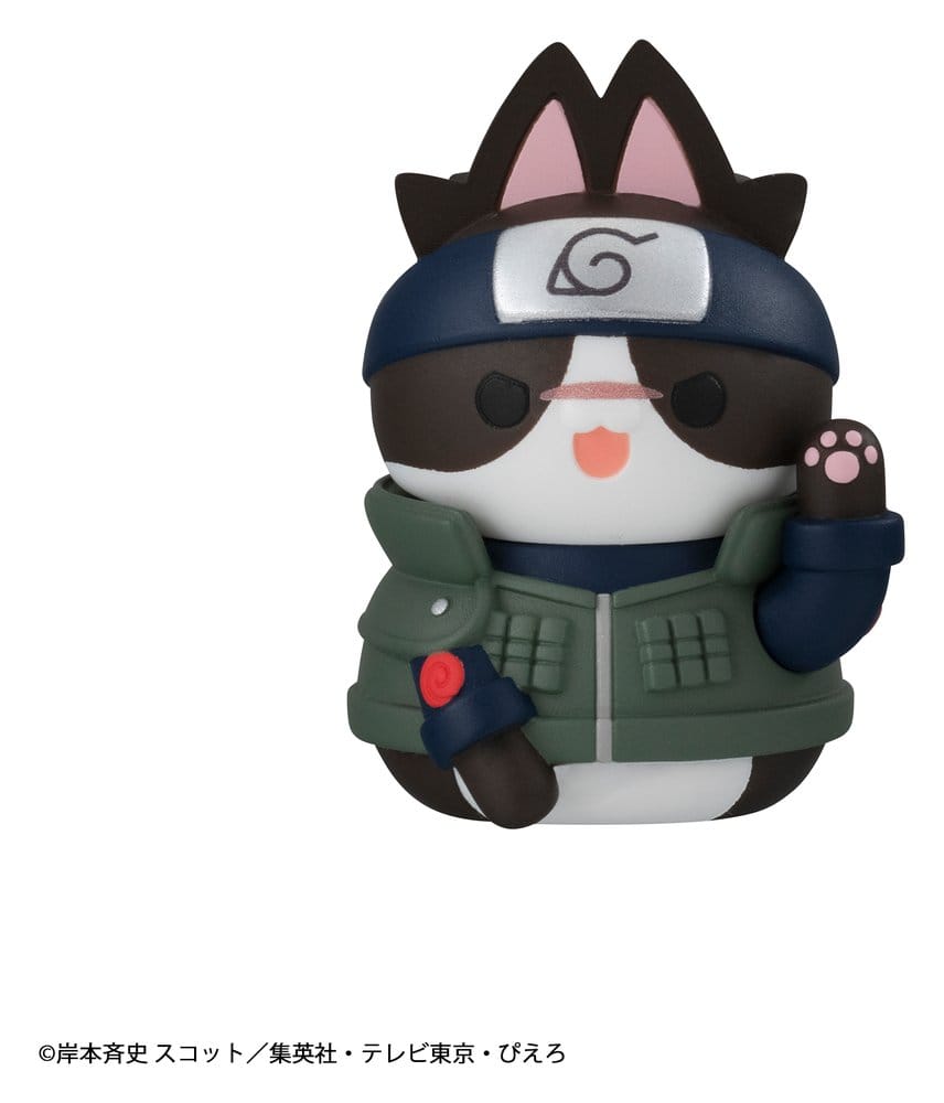 Naruto - 1 Blind Box, Mega Cat Project Minifigures 3 cm Nyaruto! Cats of Konoha Village Reboot