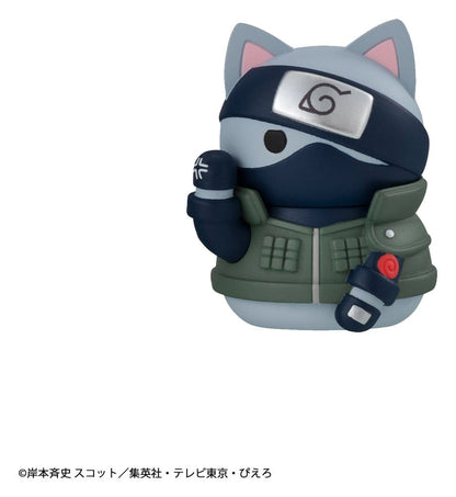 Naruto - 1 Blind Box, Mega Cat Project Minifigures 3 cm Nyaruto! Cats of Konoha Village Reboot