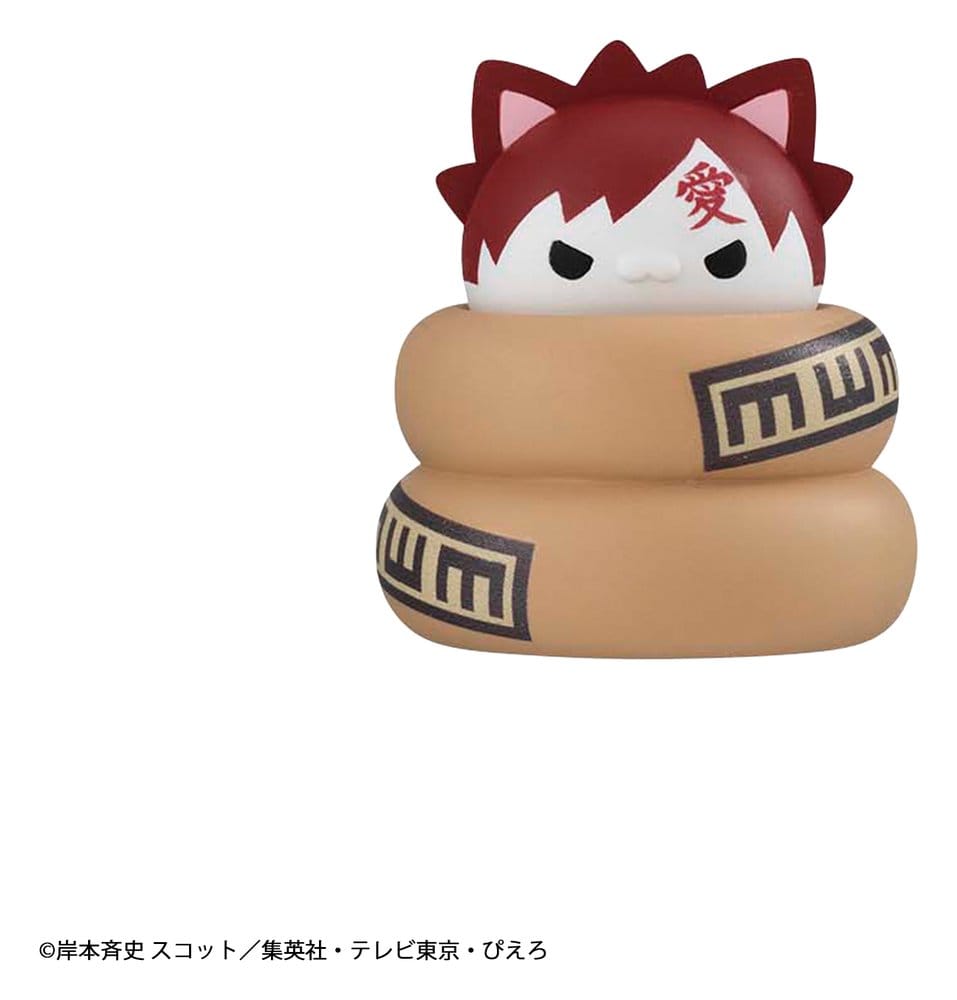 Naruto - 1 Blind Box, Mega Cat Project Minifigures 3 cm Nyaruto! Cats of Konoha Village Reboot