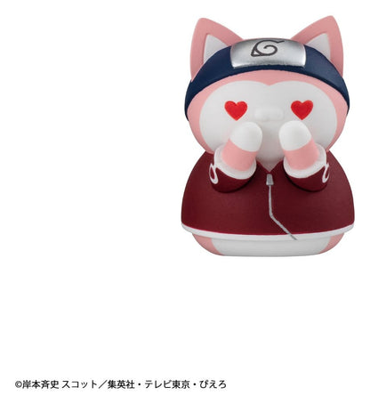 Naruto - 1 Blind Box, Mega Cat Project Minifigures 3 cm Nyaruto! Cats of Konoha Village Reboot