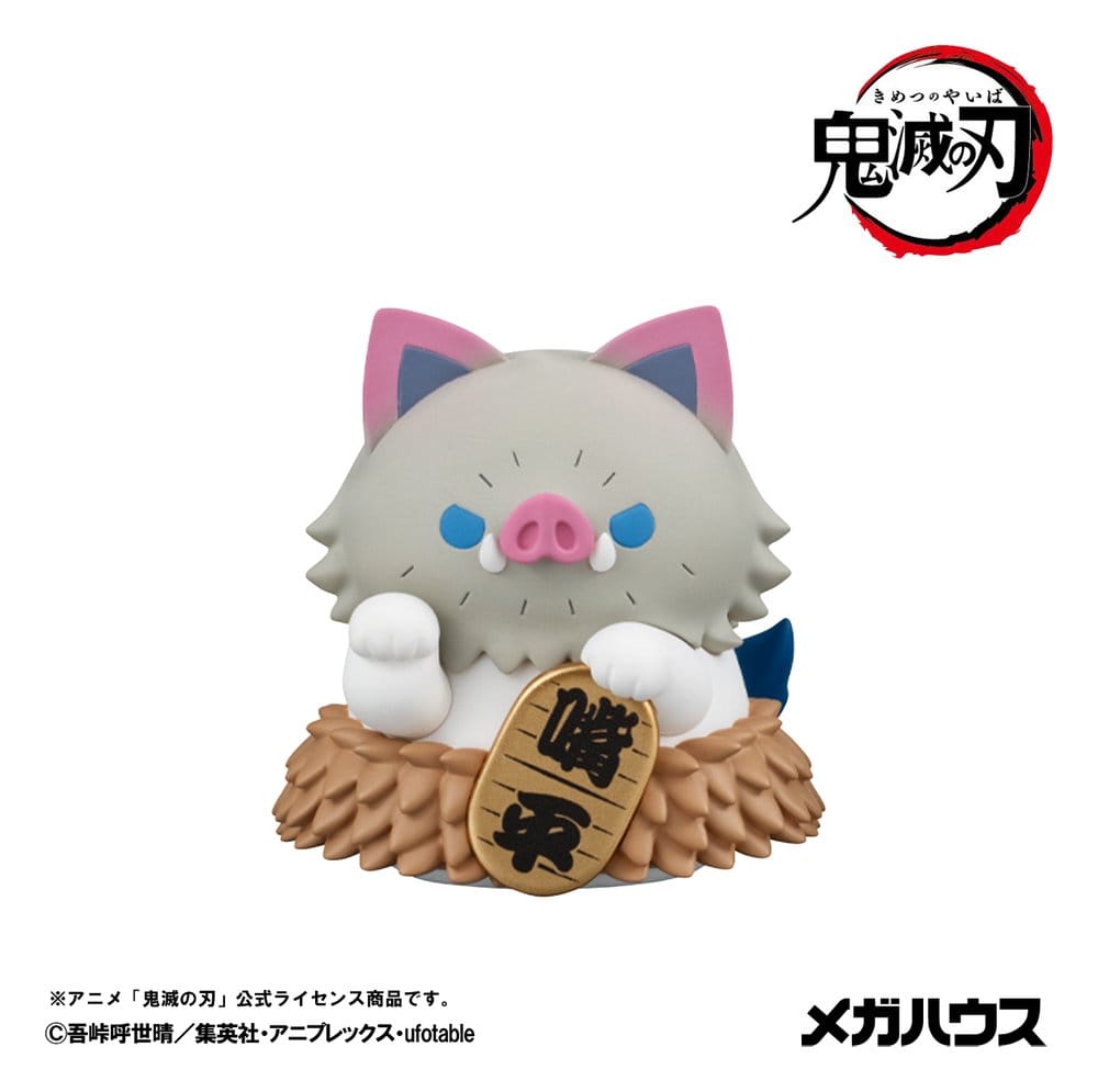 Demon Slayer: Kimetsu no Yaiba - 1 Blind Box, Mega Cat Project Minifiguren 6 cm Demon Slayer Fortune Cats ver. 02