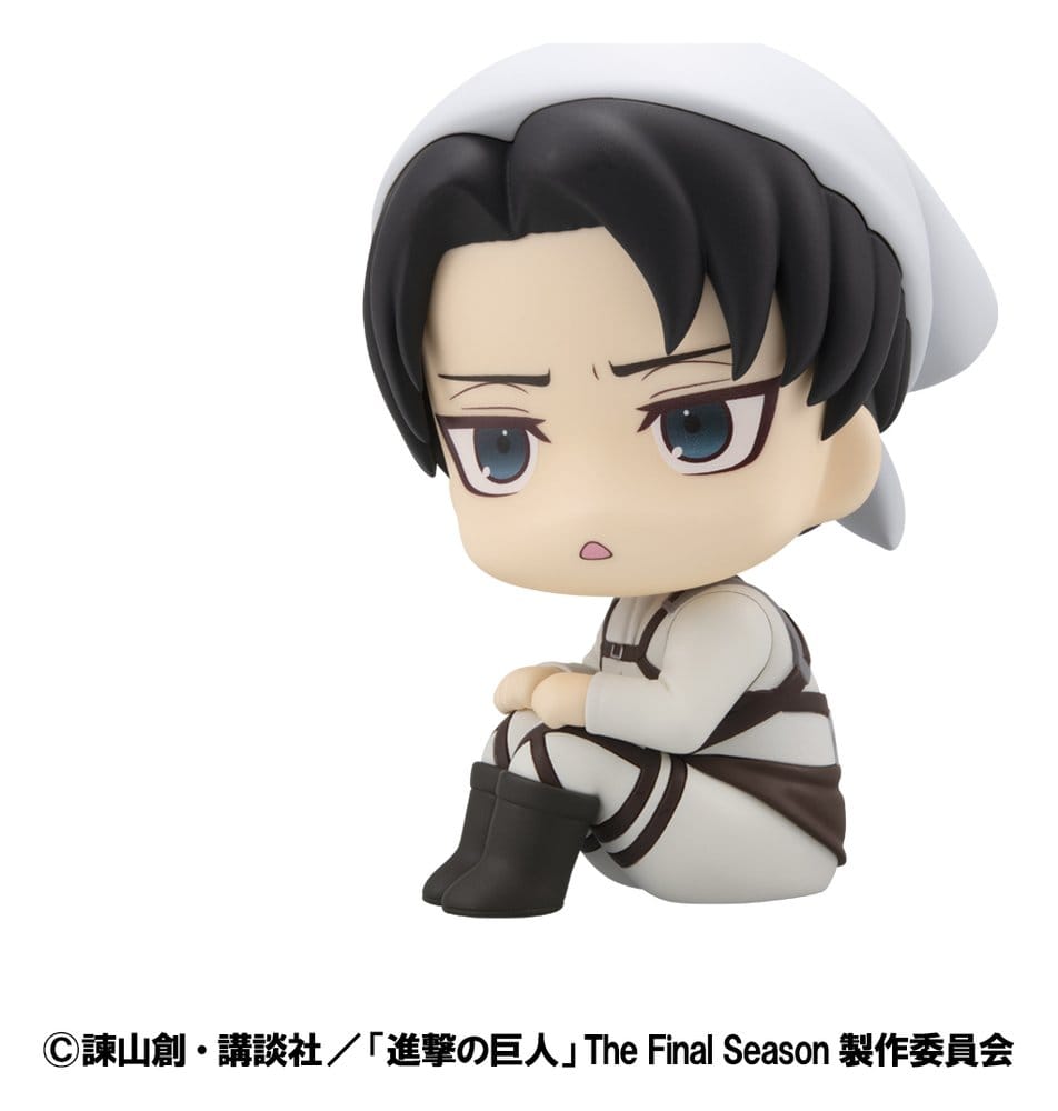 Attack on Titan - Levi Cleaning up Ver. & Mikasa Ackerman, (with Gift) Look Up PVC Statues 11 cm