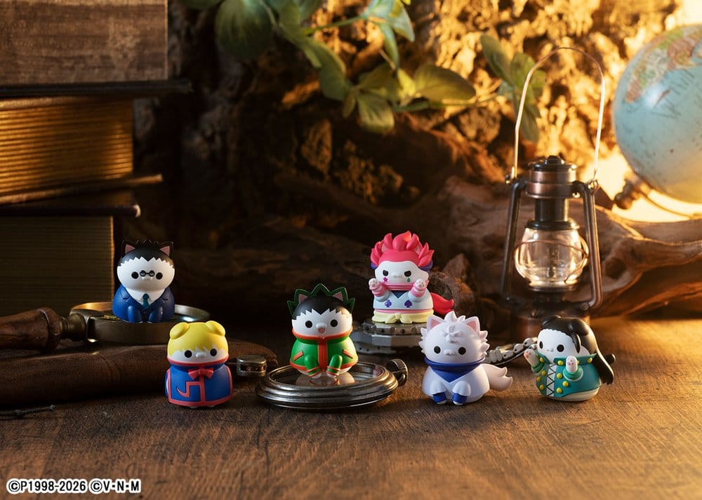 Hunter x Hunter - 1 Blind Box, Mega Cat Project Mini Figures Nyanter x Nyanter Hunter x Cat 3 cm