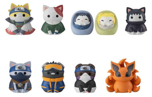 Naruto Shippuden - 1 Blind Box, Mega Cat Project Nyaruto! Once upon a time in Konoha village Mini Figures 3 cm