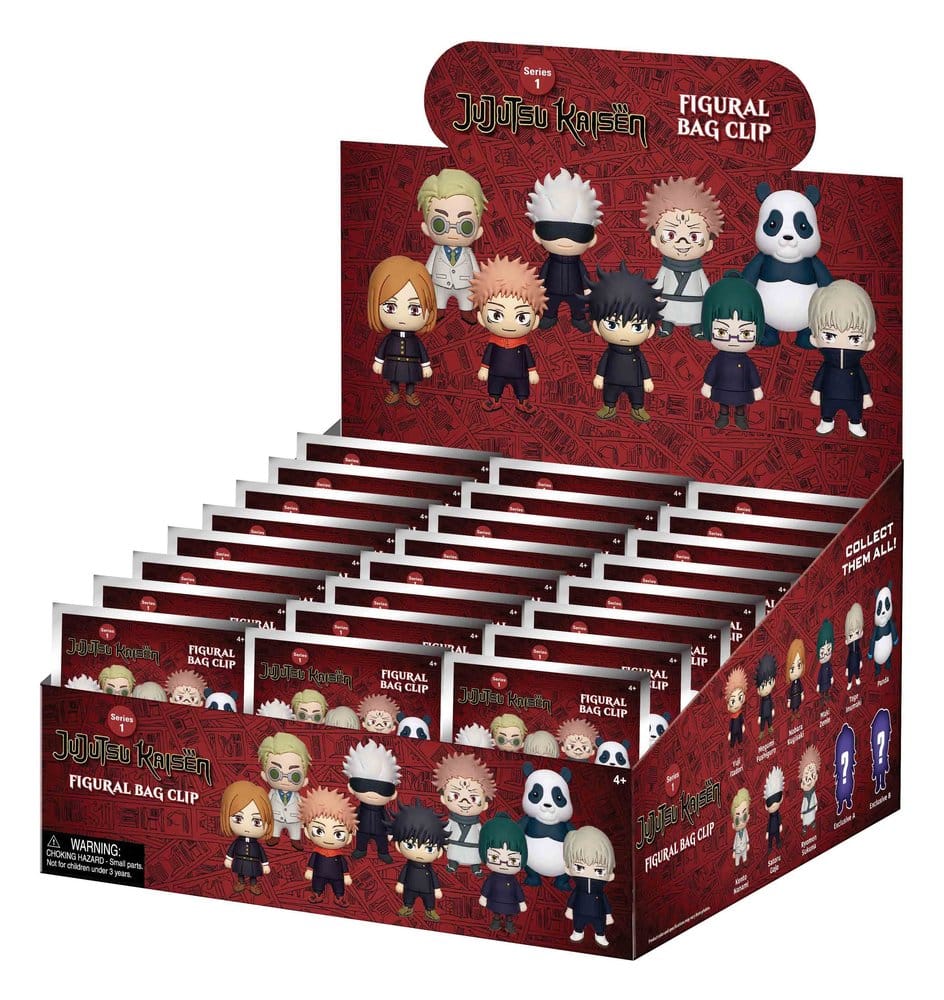 Jujutsu Kaisen - 1 Blind Box, 3D PVC Bag Clips Series 1