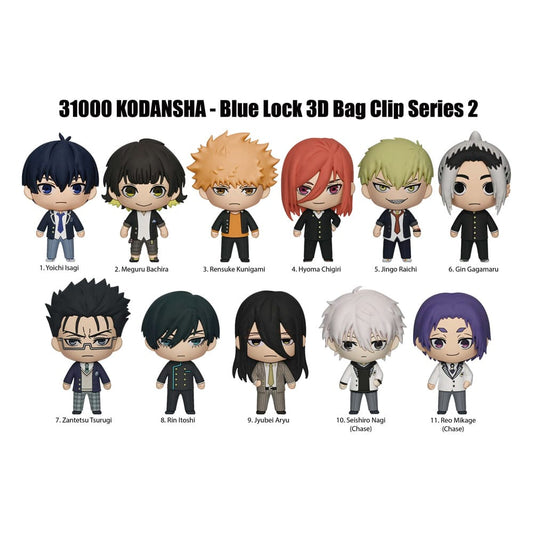 Blue Lock - 1 Blind Bag, 3D PVC Keychain Series 2
