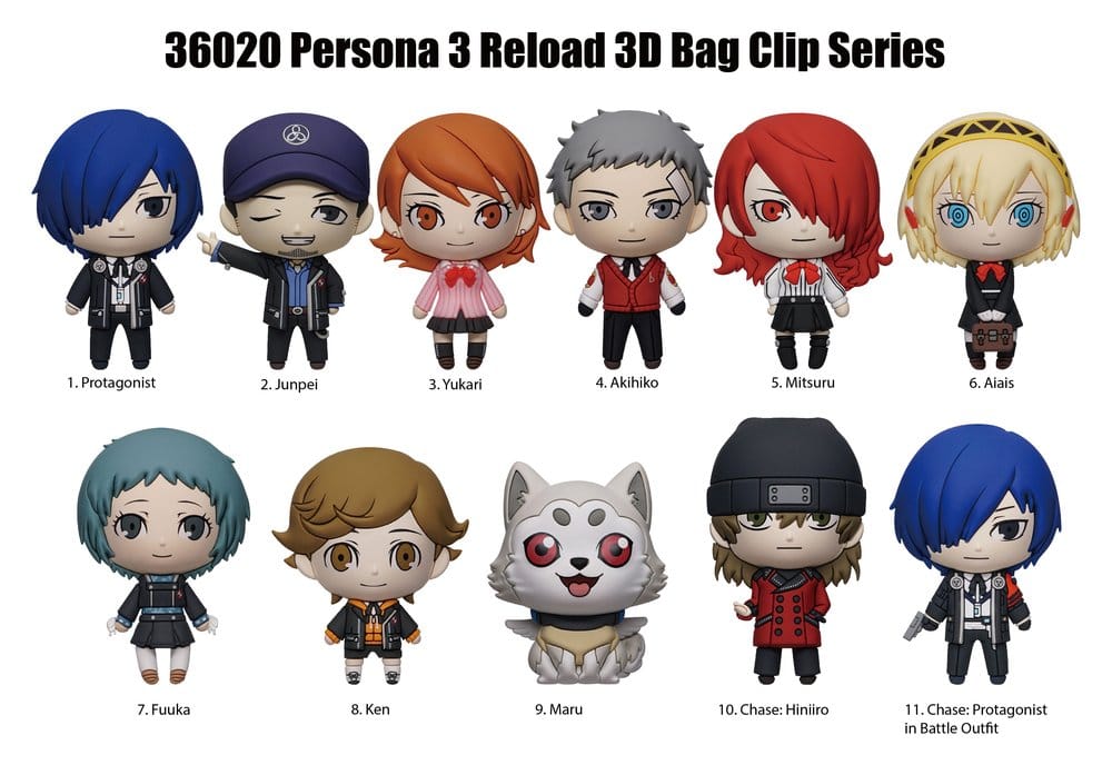 Persona 3 - 1 Blind Bag, 3D Foam Bag Clips Series 1