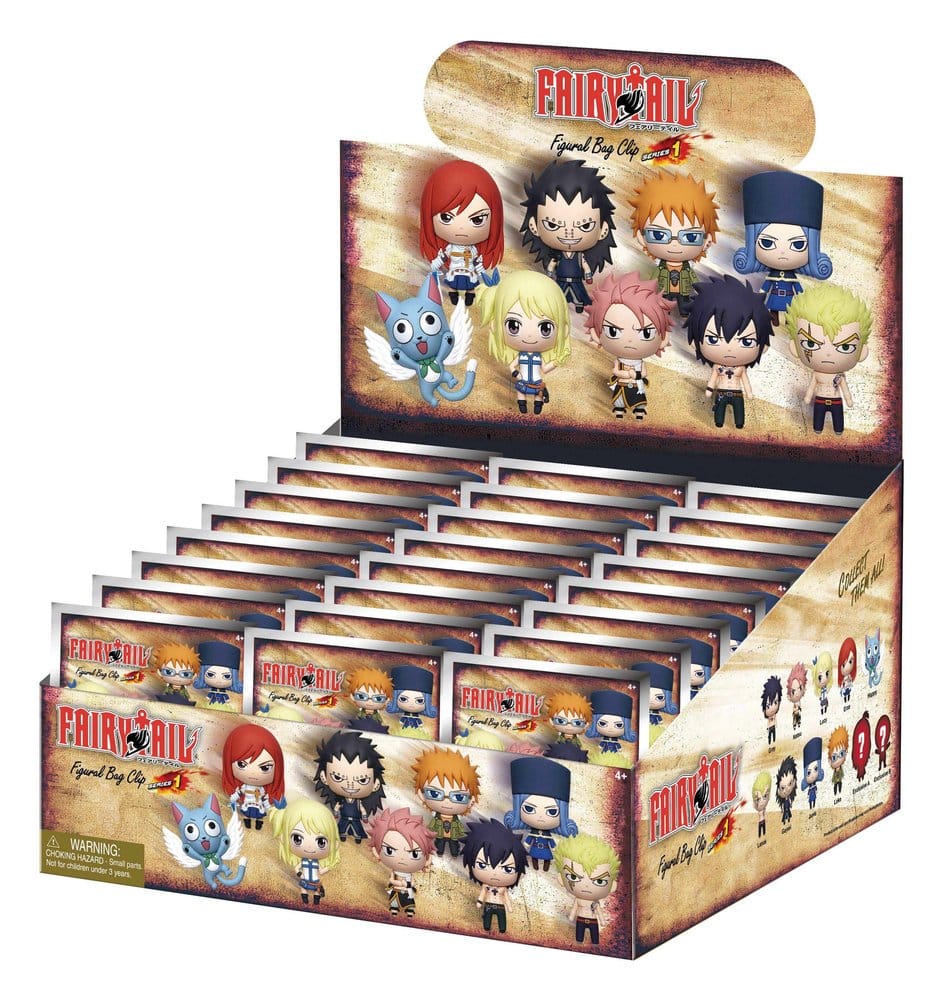 Fairy Tail - 1 Blind Bag, 3D PVC Keychain Series 1