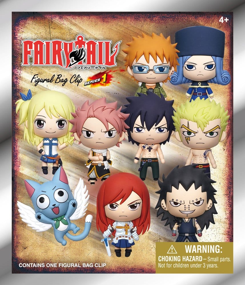 Fairy Tail - 1 Blind Bag, 3D PVC Keychain Series 1