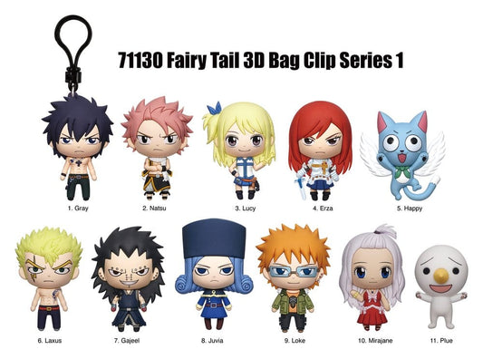 Fairy Tail - 1 Blind Bag, 3D PVC Keychain Series 1