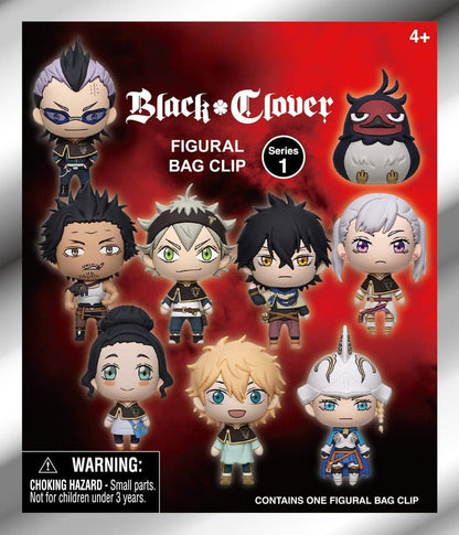 Black Clover - 1 Blind Bag, 3D PVC Keychain Series 1