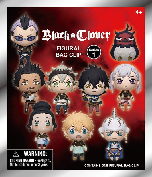 Black Clover - 1 Blind Bag, 3D PVC Keychain Series 1