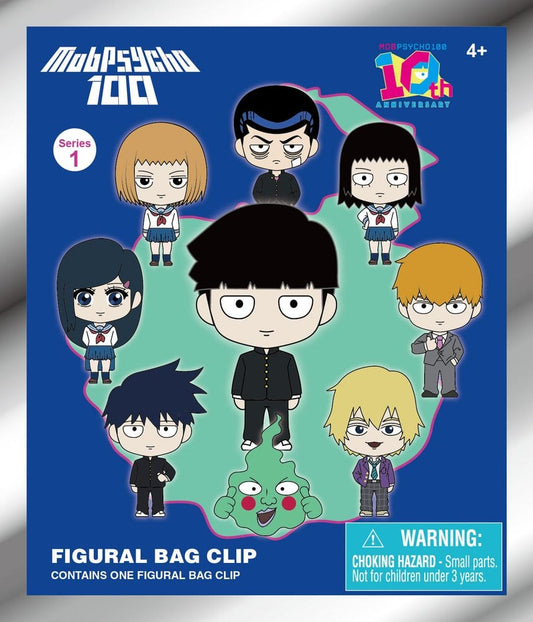Mob Psycho 100 - 1 Blind Bag, 3D PVC Bag Clips Series 1