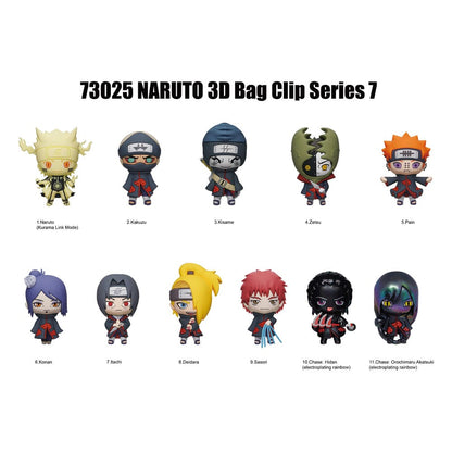 Naruto - 1 Blind Bag, 3D Foam Clips Series 7