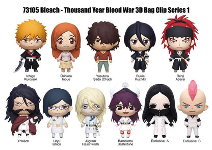 Bleach - 1 Blind Box, Thousand Year Blood War 3D PVC Bag Clip Series 1