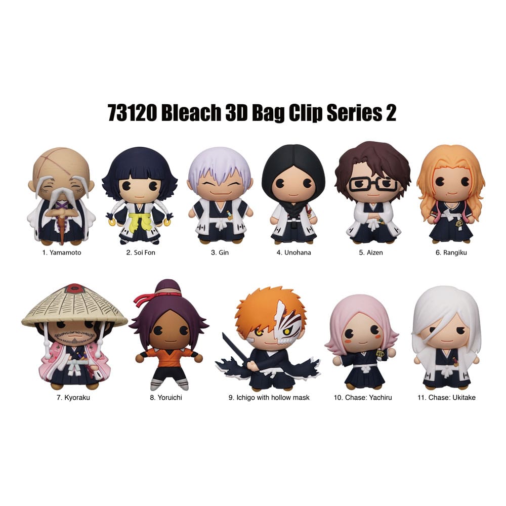 Bleach - 1 Blind Bag, 3D PVC Keychain Series 2
