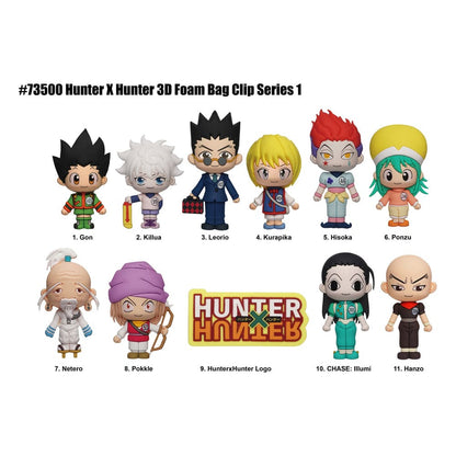 Hunter x Hunter - 1 Blind Bag, 3D Foam Bag Clips Series 1