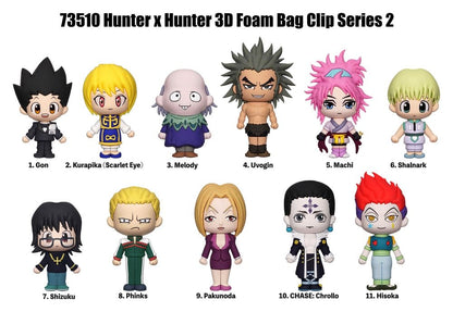 Hunter × Hunter - 1 Blind Bag, 3D Foam Bag Clips Series 2