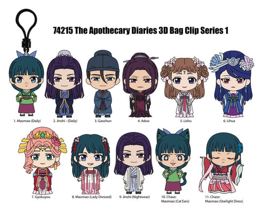 The Apothecary's Diaries - 1 Blind Bag, 3D PVC Bag Charm Series 1