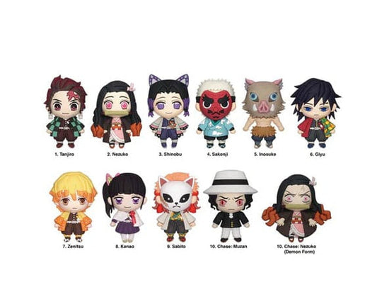Demon Slayer: Kimetsu no Yaiba - 1 Blind Bag, 3D PVC Bag Charm