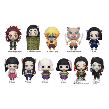 Demon Slayer - 1 Blind Bag, 3D PVC Bag Clips Kimetsu no Yaiba Series 4